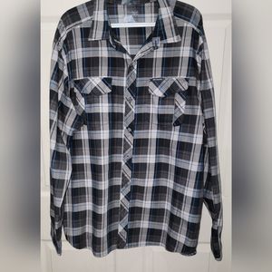 Mens plaid button down